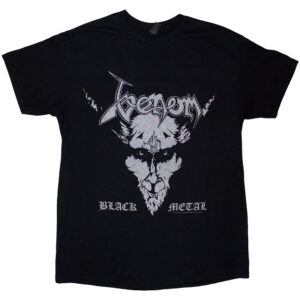 Venom Black Metal Black Back Print T-Shirt