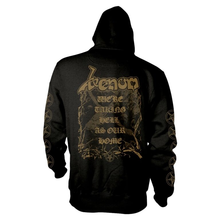 Venom – Welcome To Hell (gold) Zip Hoodie