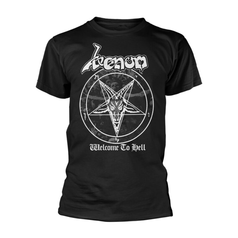 Venom – Welcome To Hell (white) Front / Back Print T-Shirt