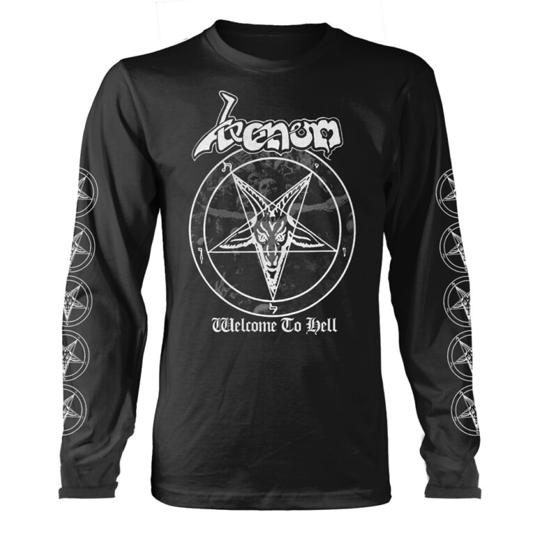 Venom – Welcome To Hell (white) Long Sleeved T-Shirt
