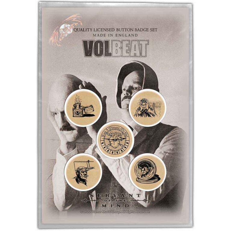 Volbeat Servant Of The Mind Badge Pack