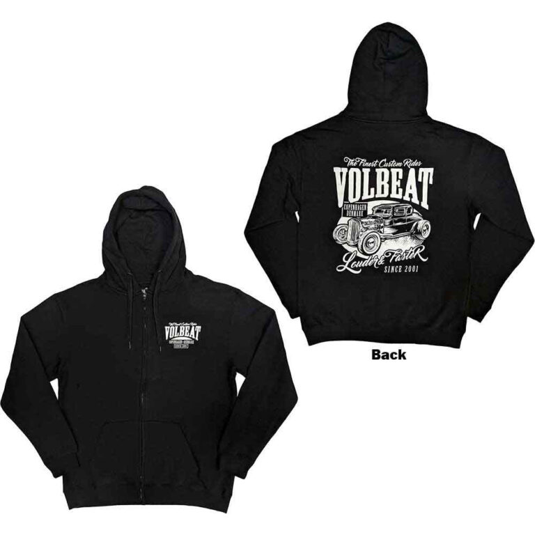 Volbeat Louder and Faster Zip Hoodie