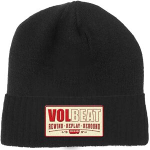 Volbeat Unisex Rewind, Replay, Rebound Black Beanie Hat