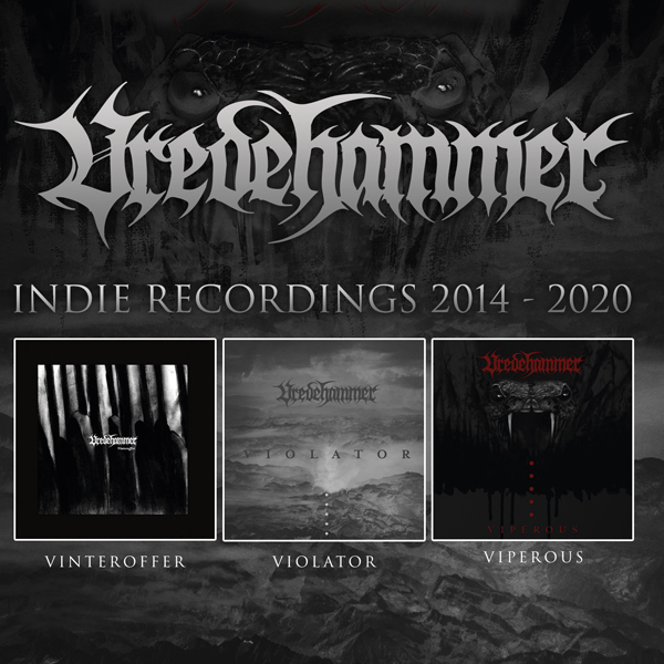 Vredehammer – INDIE RECORDINGS 2014 – 2020 (3CD) Compact Disc – 3 CD Box Set