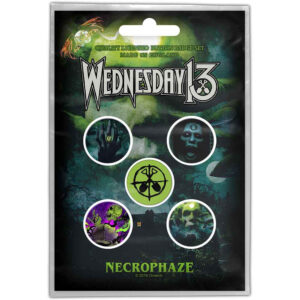 Wednesday 13 Necrophaze Badge Pack