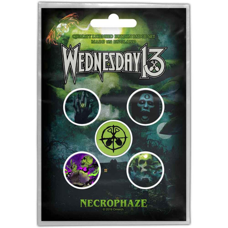Wednesday 13 Necrophaze Badge Pack