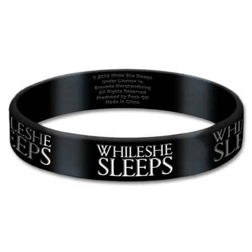 While She Sleeps Logo Gummy Wristband
