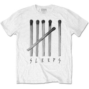 While She Sleeps Matches White T-Shirt