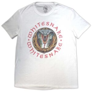 Whitesnake Donnington Snake White T-Shirt
