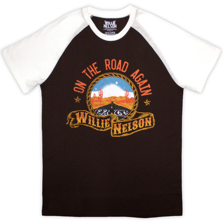 Willie Nelson Route 66 Raglan T-Shirt