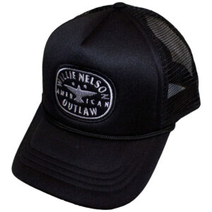 Willie Nelson Outlaw Black Mesh Back Cap