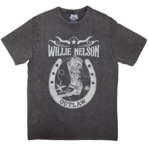 Willie Nelson Outlaw Charcoal Grey T-Shirt