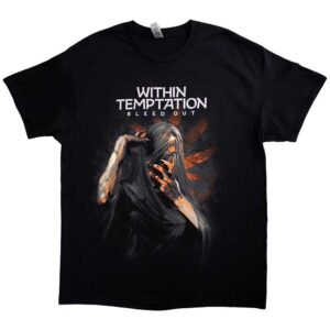 Within Temptation Bleed Out Album Black Back Print T-Shirt