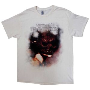 Within Temptation Bleed Out Single Natural Back Print T-Shirt