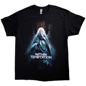 Within Temptation Bleed Out Veil Black Back Print T-Shirt