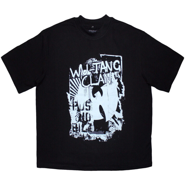 Wu-Tang Clan Unisex Oversized Boxy T-Shirt: Graffiti Black T-Shirt