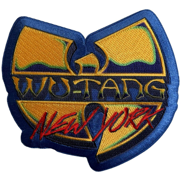 Wu-Tang Clan New York Logo Blue Woven Patch