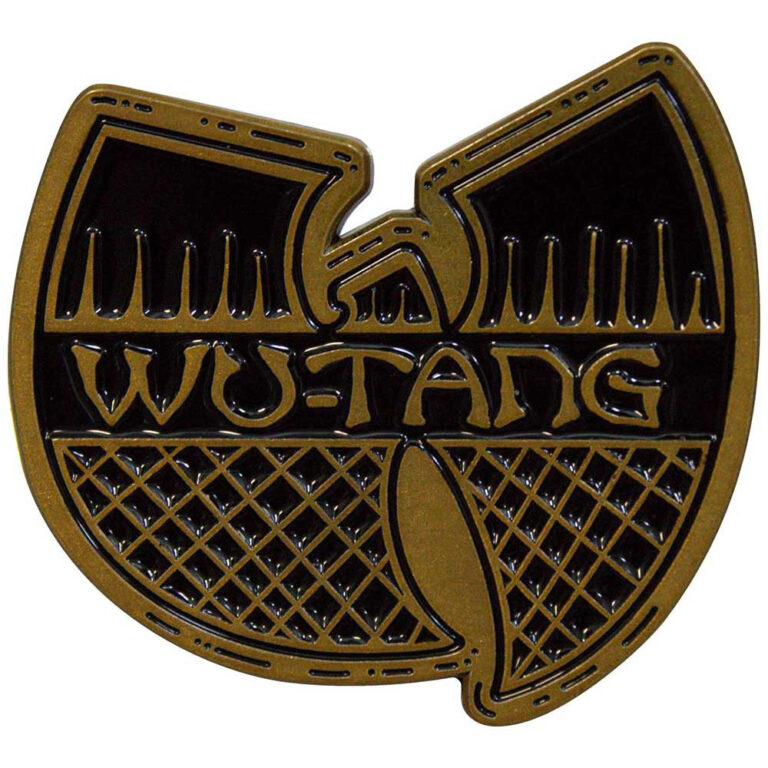 Wu-Tang Clan Black & Gold Logo Pin Badge