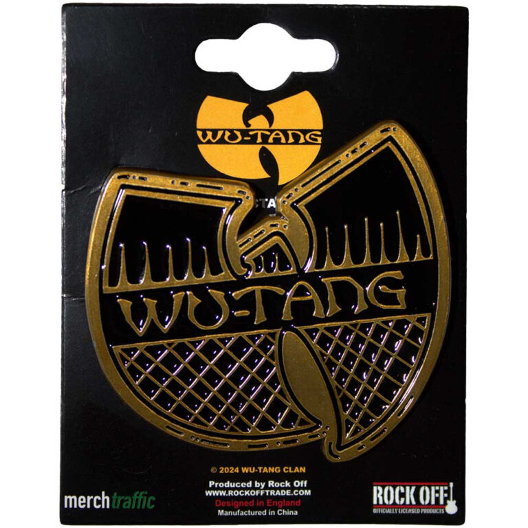 Wu-Tang Clan Black & Gold Logo Pin Badge