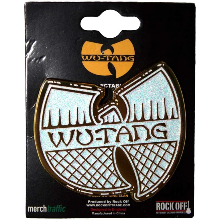Wu-Tang Clan White & Gold Logo Pin Badge