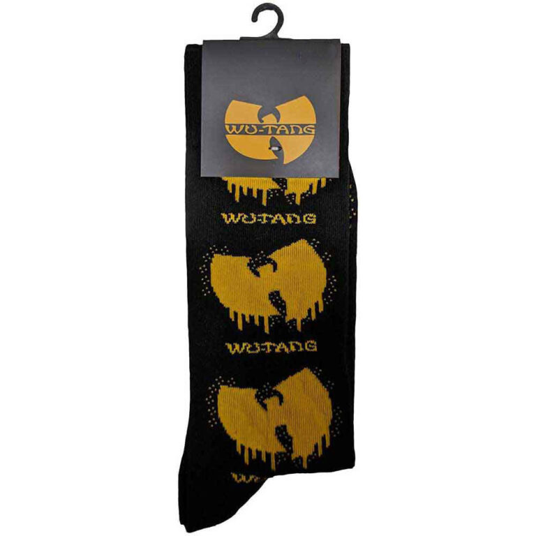 Wu-Tang Clan Dripping Logo (Black) (UK Size 4 – 7) Socks
