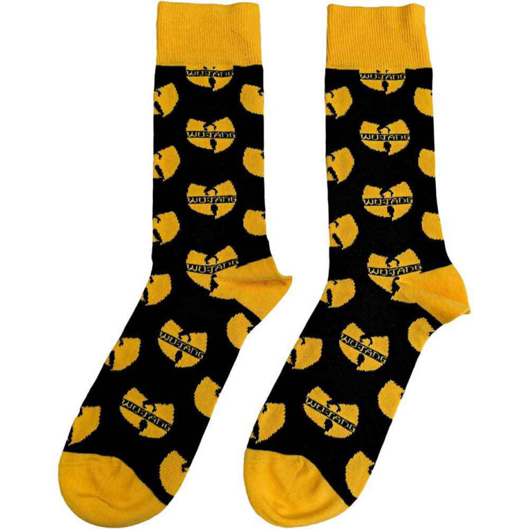 Wu-Tang Clan Logo Repeat (Black) (UK Size 7 – 11) Socks
