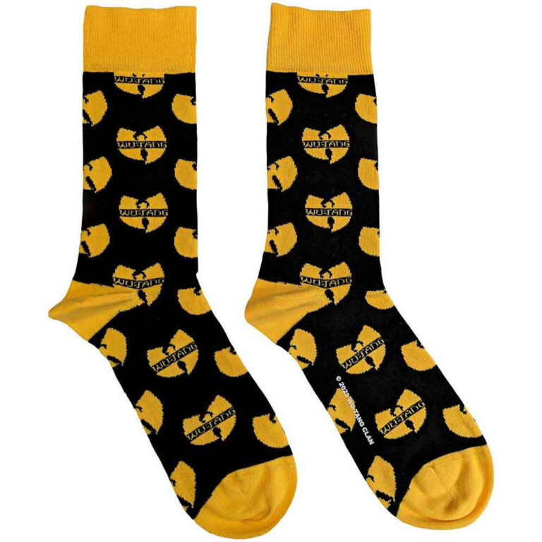Wu-Tang Clan Logo Repeat (Black) (UK Size 7 – 11) Socks