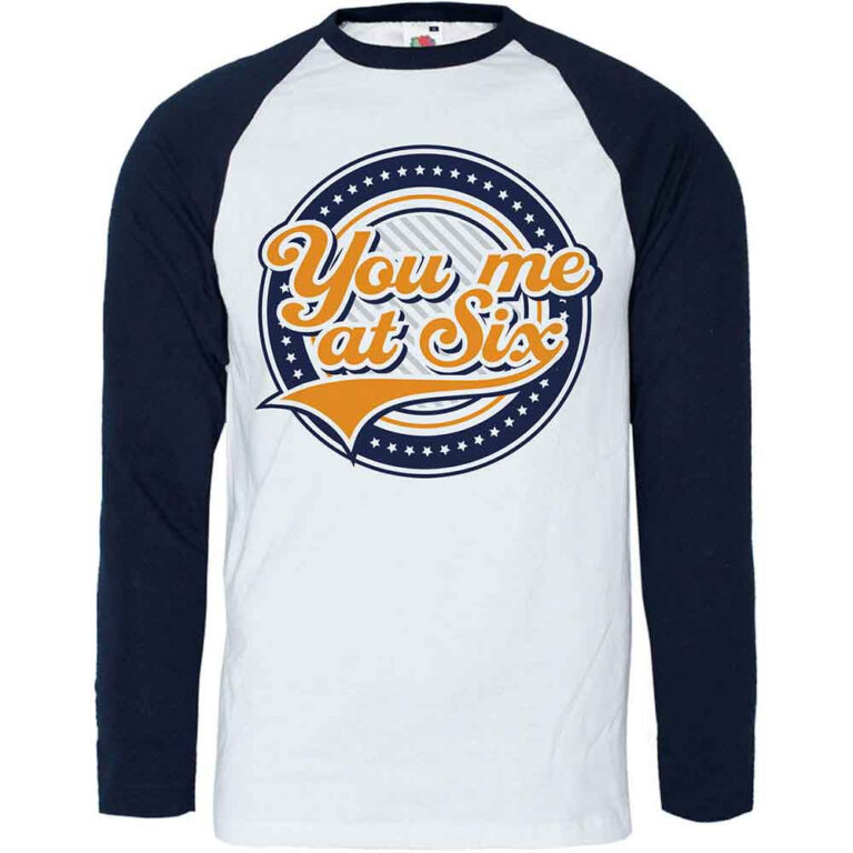 You Me At Six Crest Raglan T-Shirt