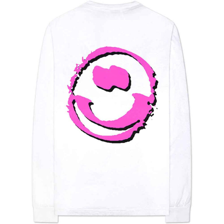 Yungblud Punker (White) (Back & Sleeve Print) Long Sleeve T-Shirt