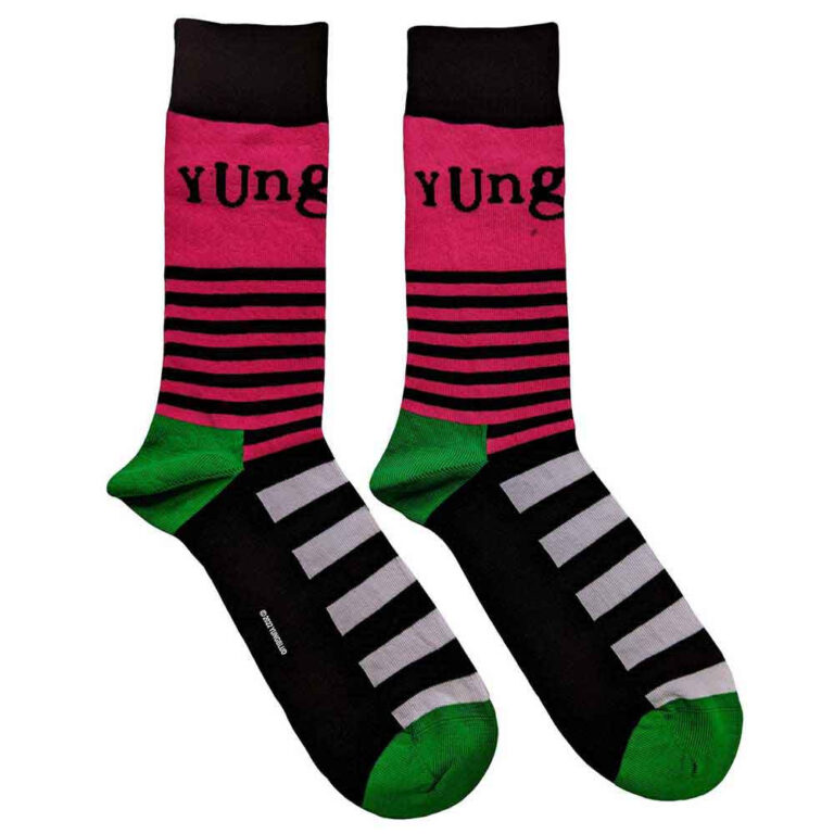 Yungblud Logo & Stripes (Black) (UK Size 7 – 11) Socks