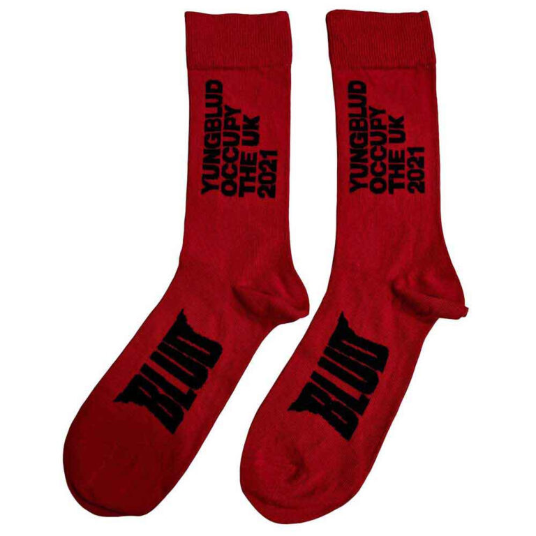 Yungblud Occupy the UK (Red) (UK Size 7 – 11) Socks