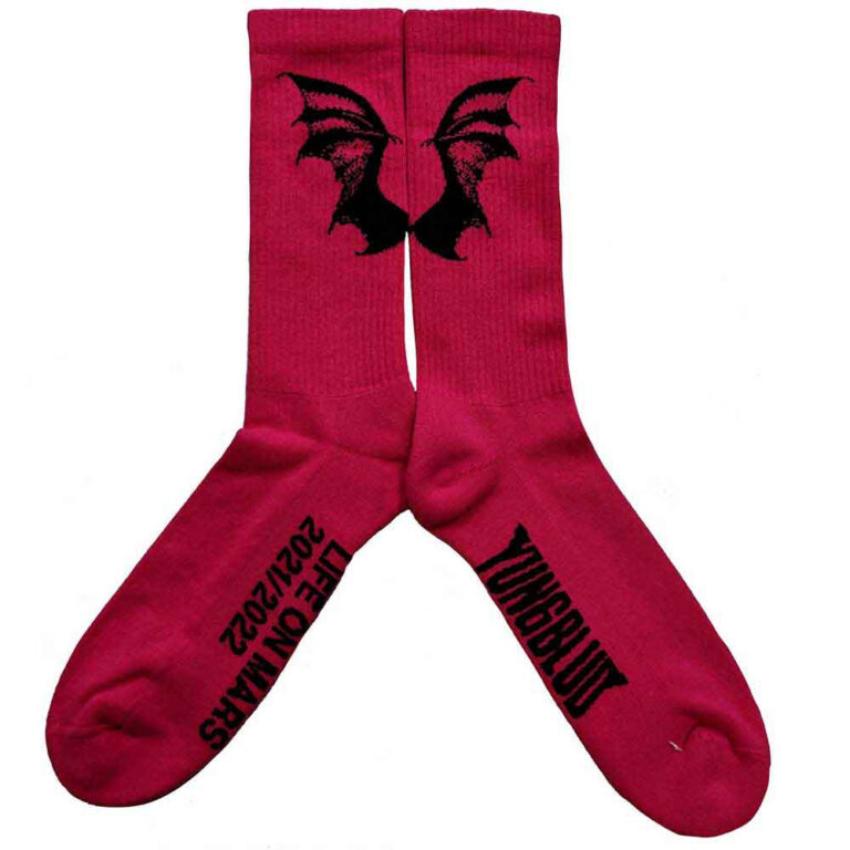 Yungblud Life on Mars Tour (Pink) (UK Size 7 – 11) Socks