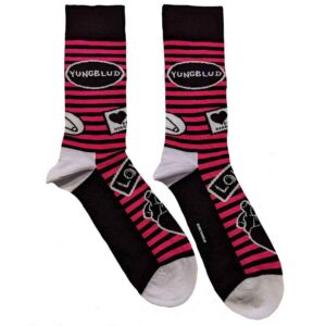 Yungblud Unisex Symbols Black UK Size 7 - 11 Ankle Socks
