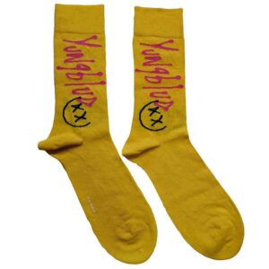 Yungblud Unisex VIP Yellow UK Size 7 - 11 Ankle Socks