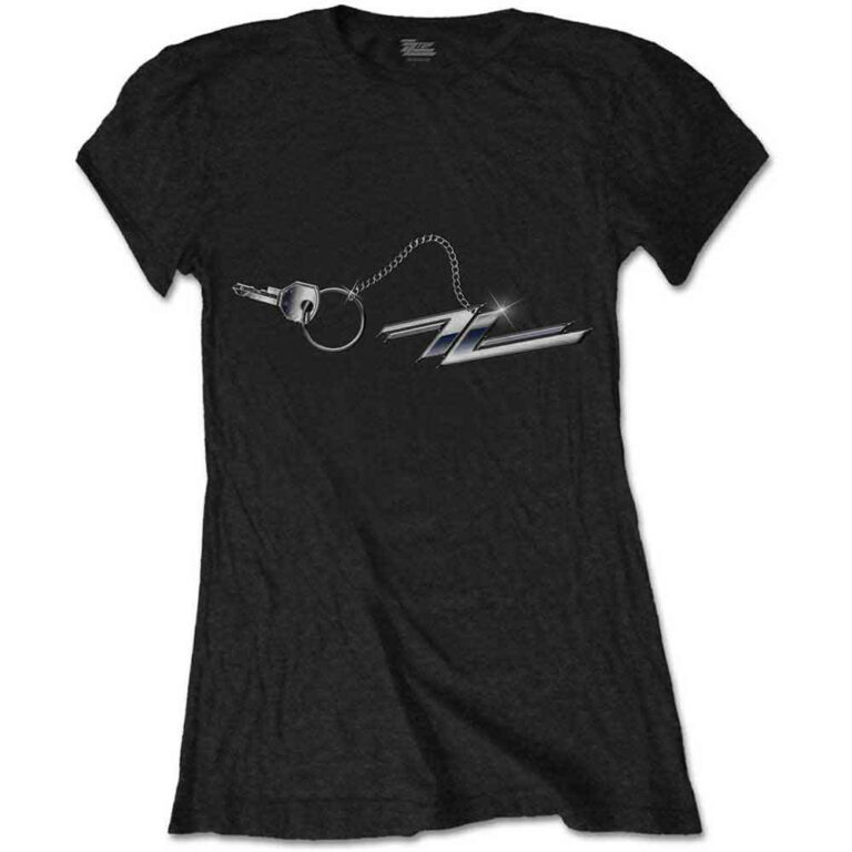 ZZ Top Hot Rod Keychain Ladies T-Shirt