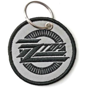 ZZ Top Patch Circle Logo Double Sided Keychain