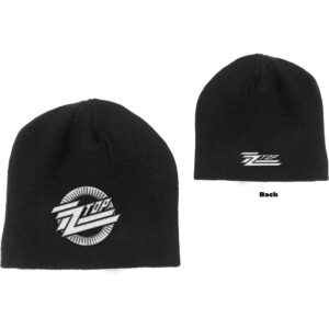 ZZ Top Unisex Circle Logo Black Beanie Hat