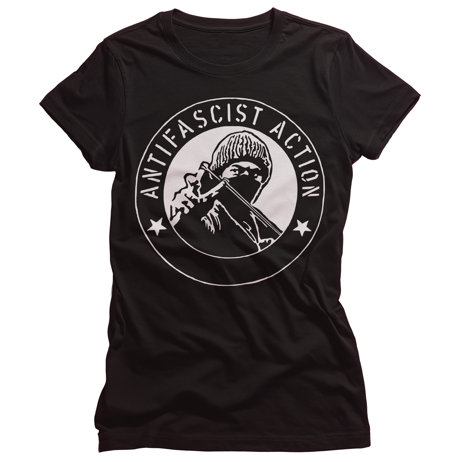 Antifascist Action Catapult Ladies T-Shirt