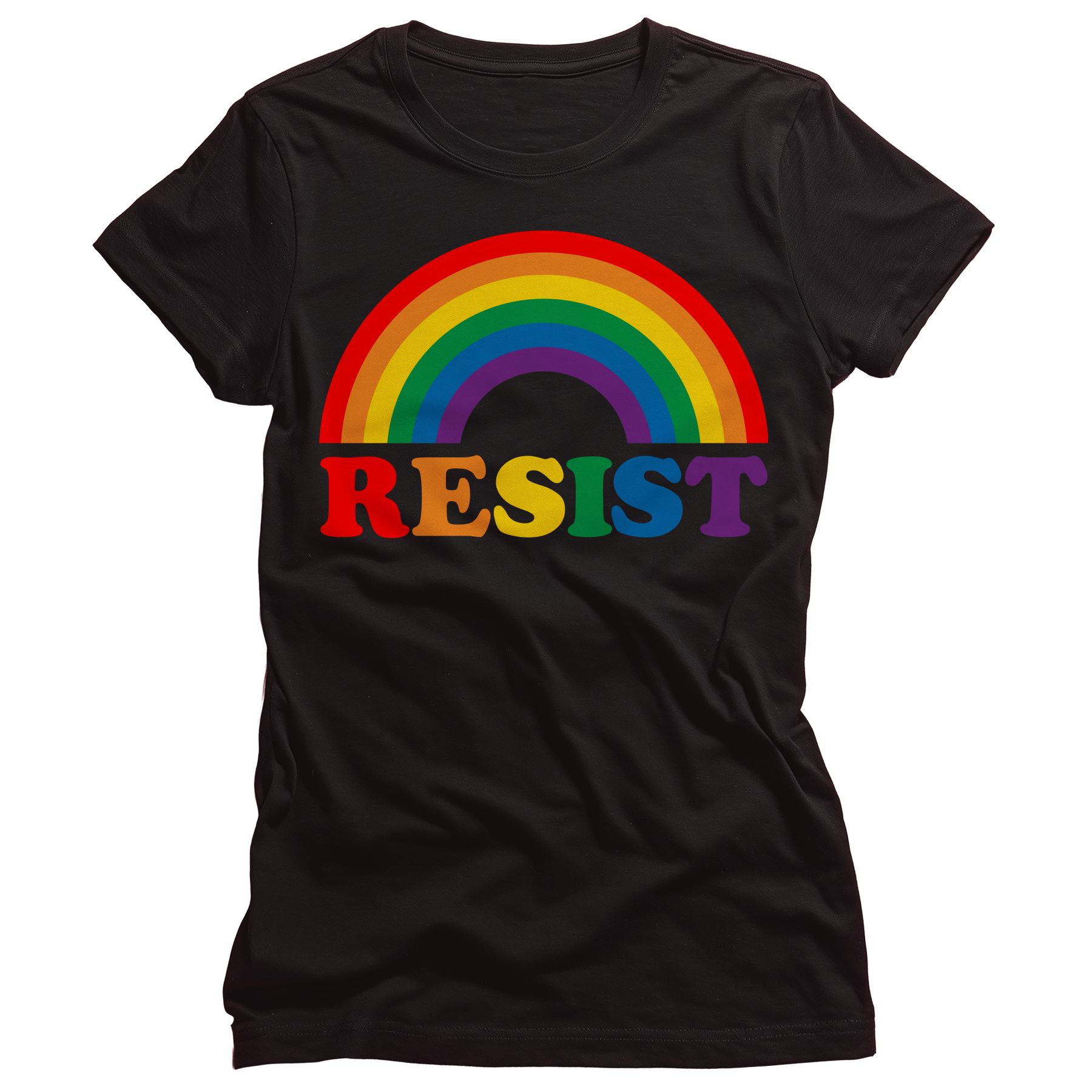 Resist Rainbow Ladies T-Shirt